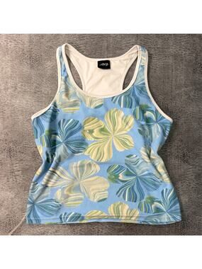 Y2K BCG Floral Racer Back Tank Top